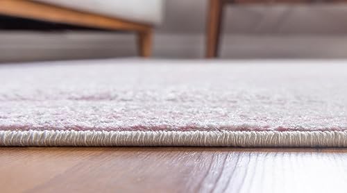 Vista 187 de Unique Loom Bromley Collection Vintage Traditional Medallion Border - Alfombra, Polipropileno, Amarillo/Crema azu/marfil,Gris