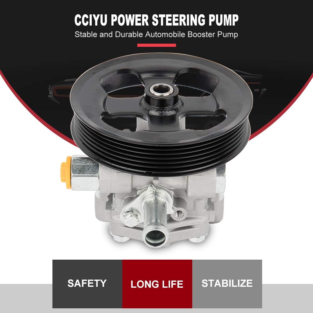 cciyu Power Steering Pump Fits for 2007-2012 for Dodge Caliber 2007-2017 for Jeep Compass 2007-2017 for Jeep Patriot 20-2401 Pump, 20-2401 Power Steering Assist Pump