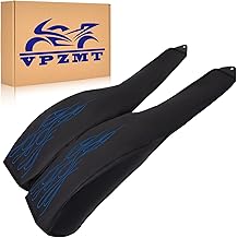 PU Leather Flame Rear Trike Fender Bra Fit for Harley Tri Glide Ultra Classic FLHTCUTG 2009-2025, Street Glide Trike FLH 2010-2011 (Blue)