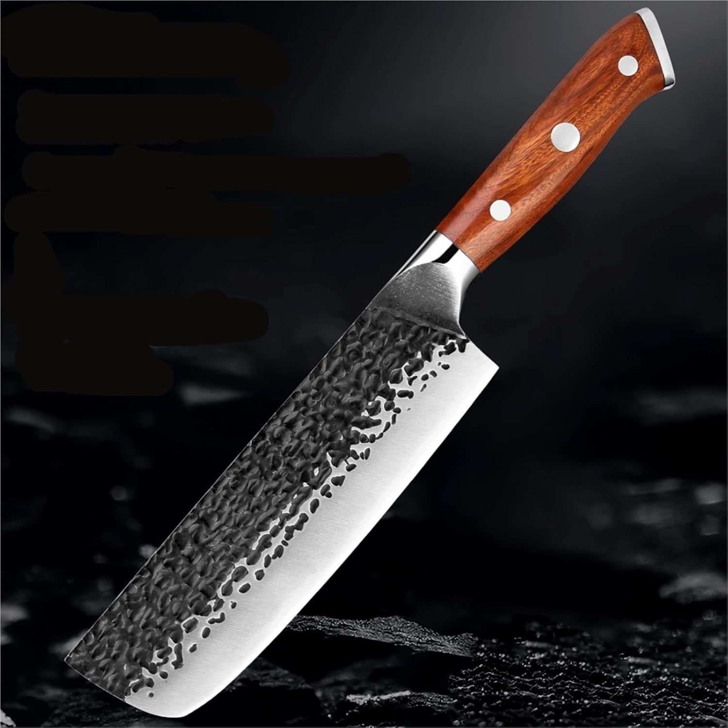 Premium Japanese Knife Set 1-6PCS Sharp Kitchen Knife Including Chef,Cleaver,Utility Santoku Knife Hand-forged high-carbon Steel(D)