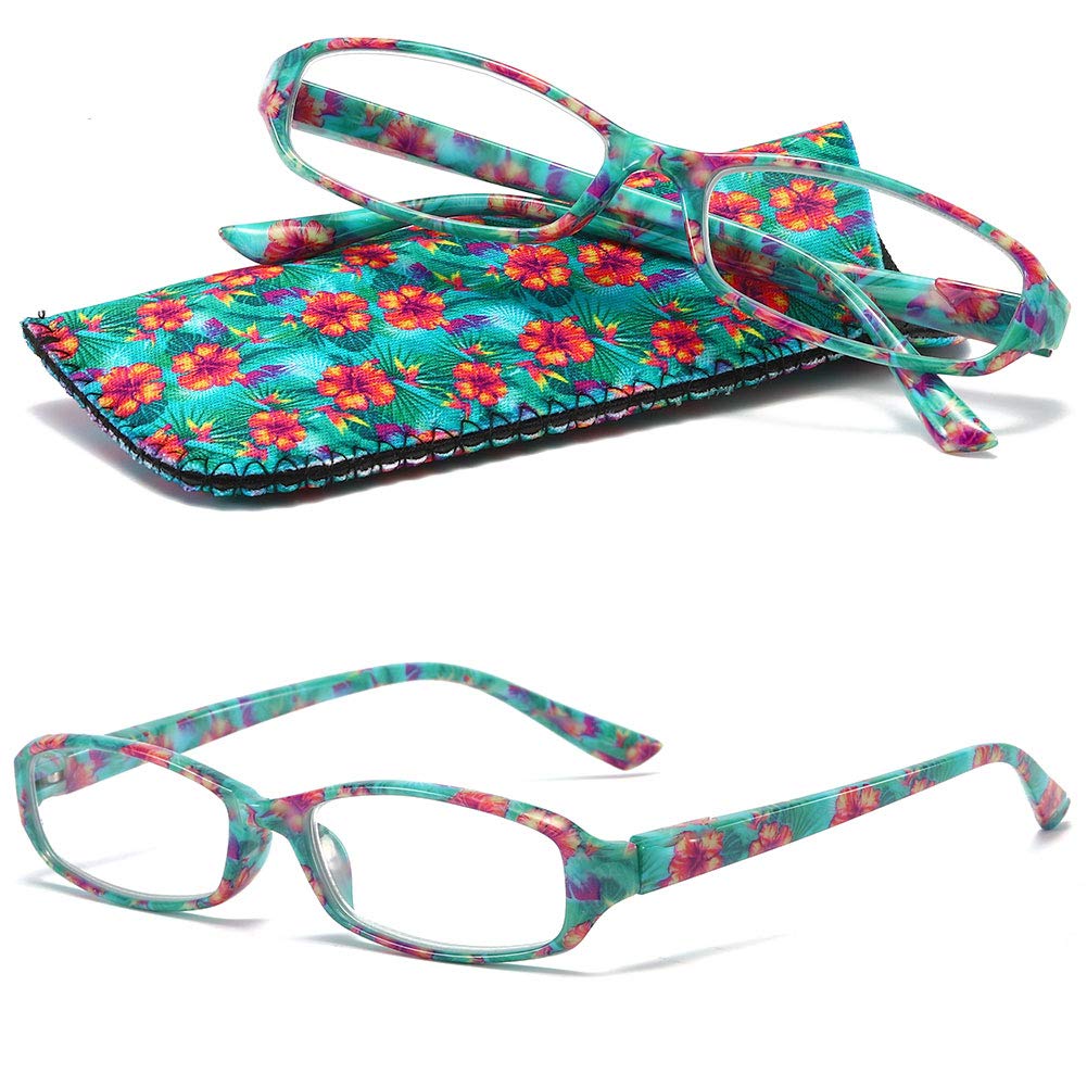 VEVESMUNDO Gafas de Lectura Mujer Hombre Compactas Portatiles Flores Anteojos Para Leer con Colores Bolsillo 1.0 1.25 1.5 1.75 2.0 2.25 2.5 2.75 3.0 3.5 4.0 — view 10