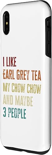 Miniatura 2 de iPhone XS Max Chow Chow Dog Owner Earl Grey Tea Lovers Quote Vintage Case