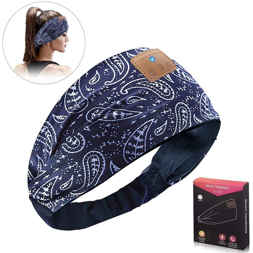 Fascia Bluetooth per Dormire, Cuffie Wireless Morbide Regolabili con Audio Stereo, Comode per Sonno Profondo, Leggere e Senza Cavi, Ideali per Viaggio e Relax