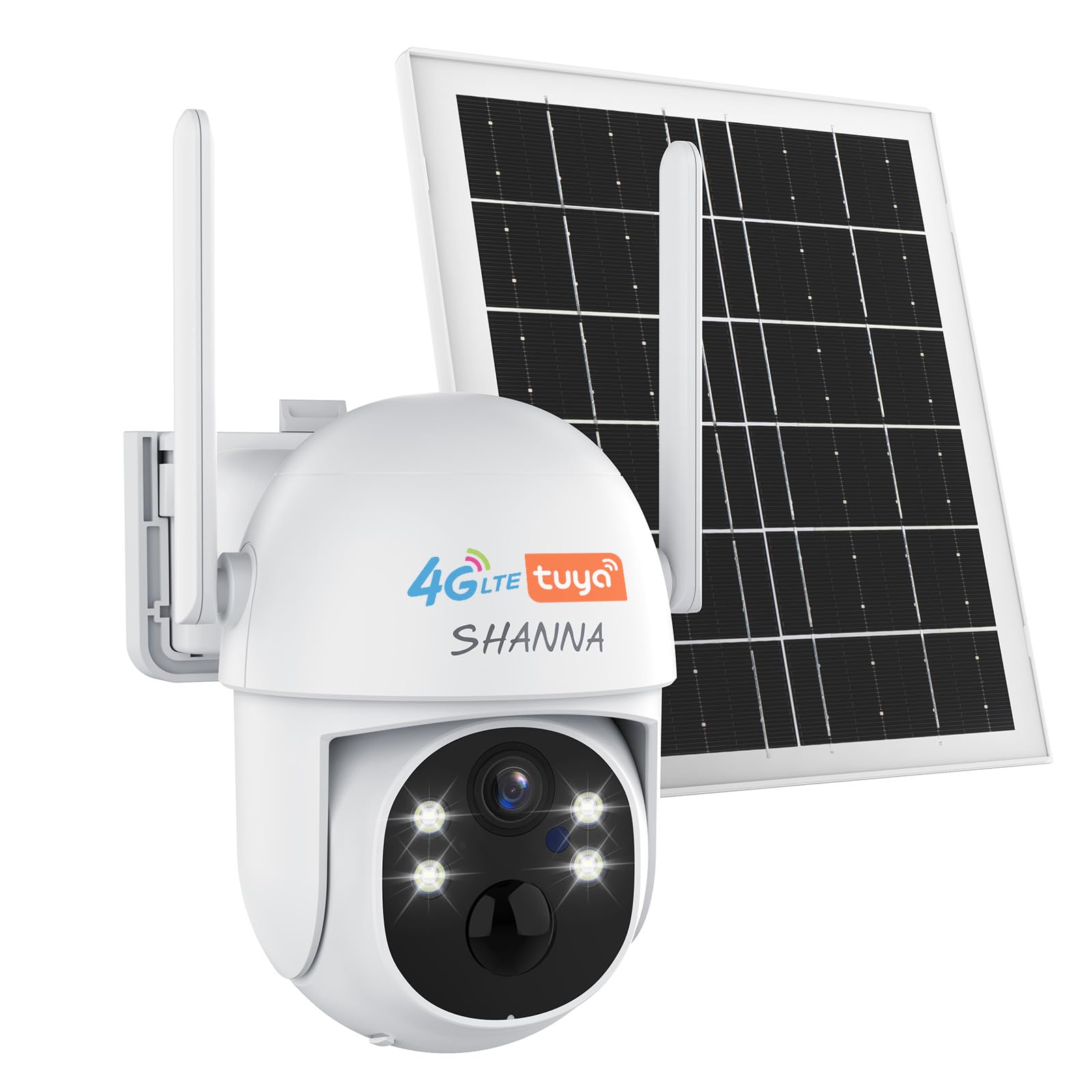 [Datos ilimitados gratuitos de por vida] Camara Vigilancia Solar con eSIM, 2K Camara 4G Exterior Solar con Baterías de 7800mAh,Visión Nocturna a Color,Seguimiento Automático,Audio de Dos Vías,IP66