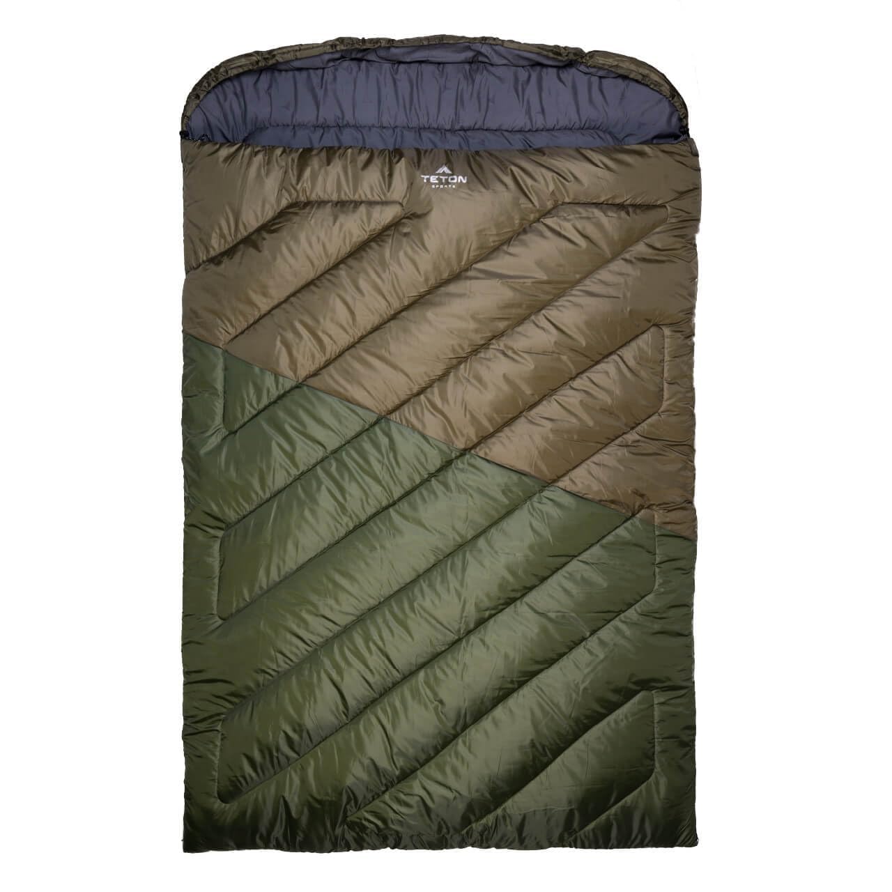 TETON Sports Celsius XXL - Saco de Dormir Doble de Franela (-18 ºC / 0 ºF, 228,5 x 99 cm)