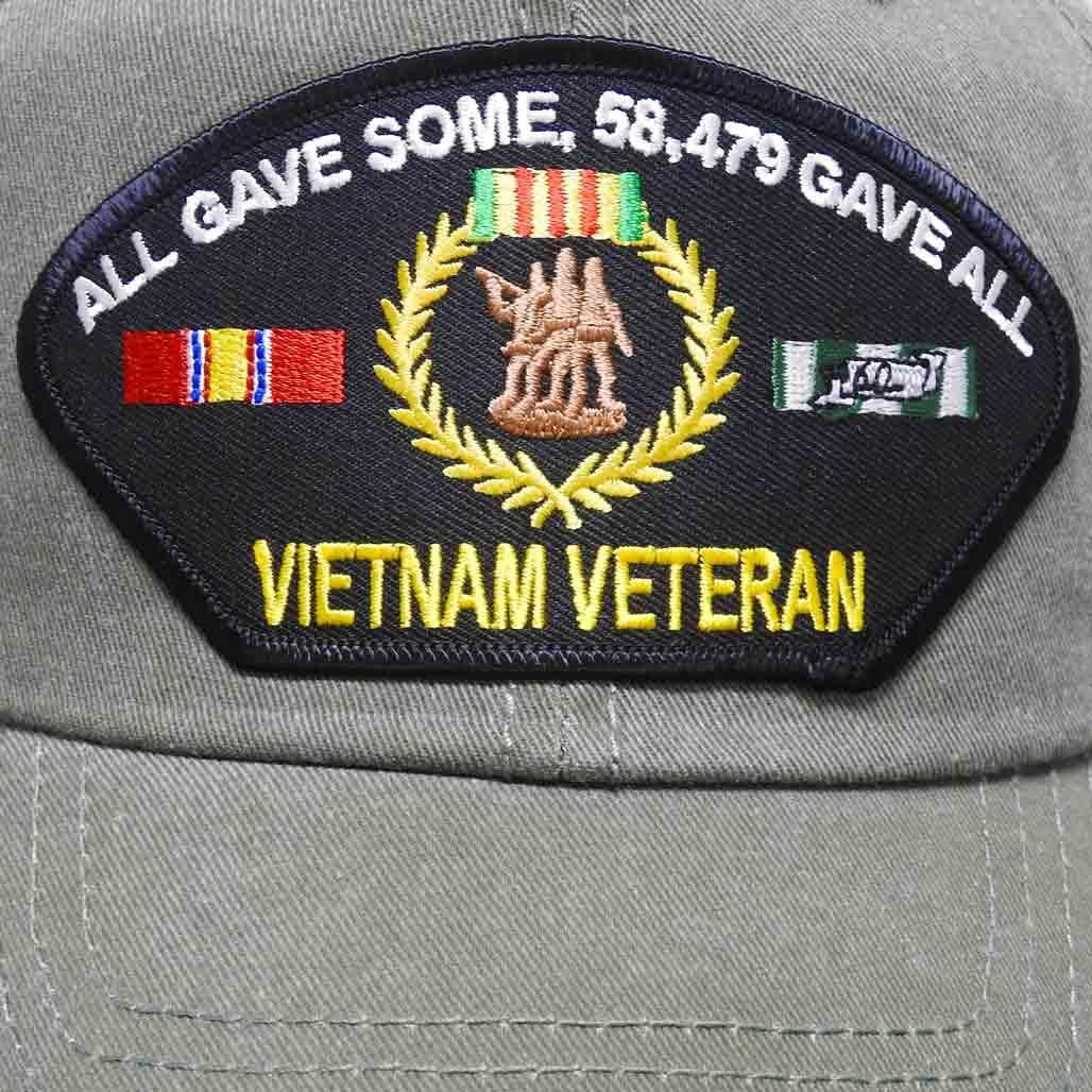Vietnam Veteran: All Gave Some, 58,479 Gave All - Vintage Olive Drab Hat - Image 4