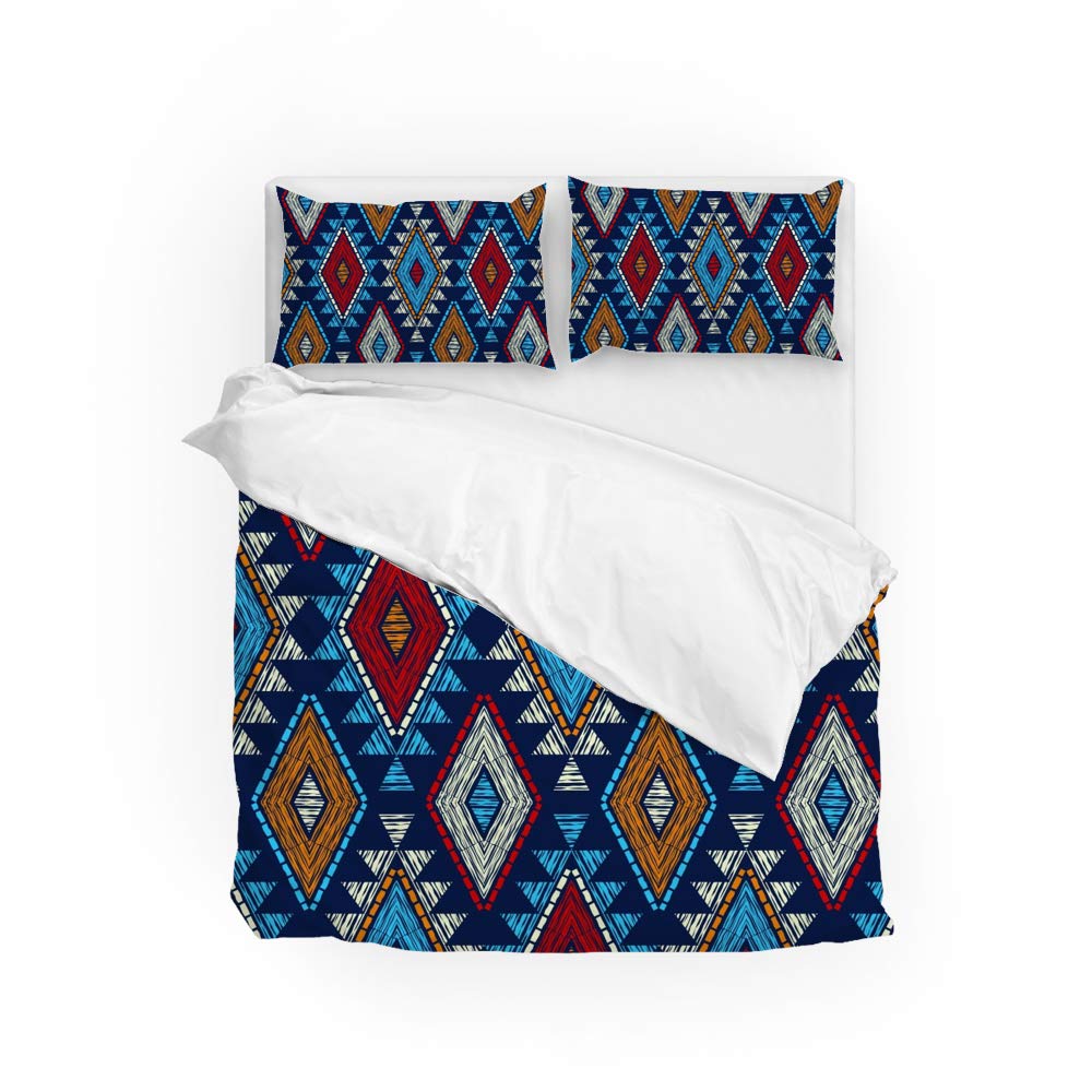 Parure de lit housse et 2 taies patchwork pour une chambre cocooning et cosy