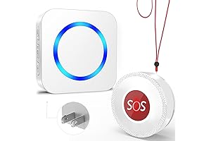 SURFOU Wireless Pager for Seniors, Panic Alarm with Emergency Call Button