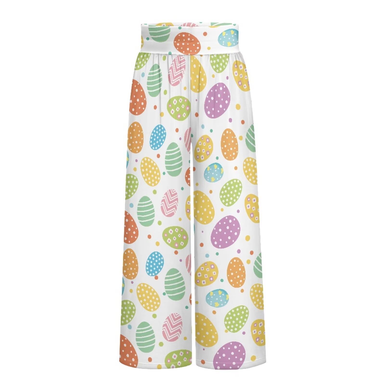 Flaishyardaw Wide Leg Trouser Pants for Women Plus Size Yoga Pants High Waist Casual Lounge Pant