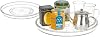 14 Lazy Susan Organizer. 360 Degree Rotating Turntable for Cabinets, Fridge, Pantry, Bathroom, Under Sink Organizing, Vanity, Countertops, Organizer for Spices Clear 2 Pack