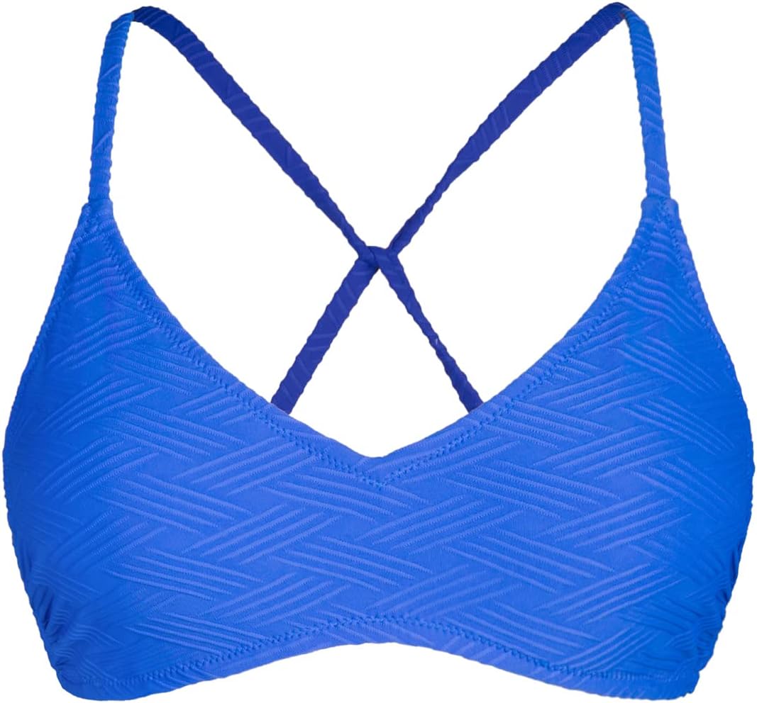 CUPSHE Bikini Top for Women Bathing Suit Criss Cross Self Tie Spaghetti Straps V Neck - Image 5