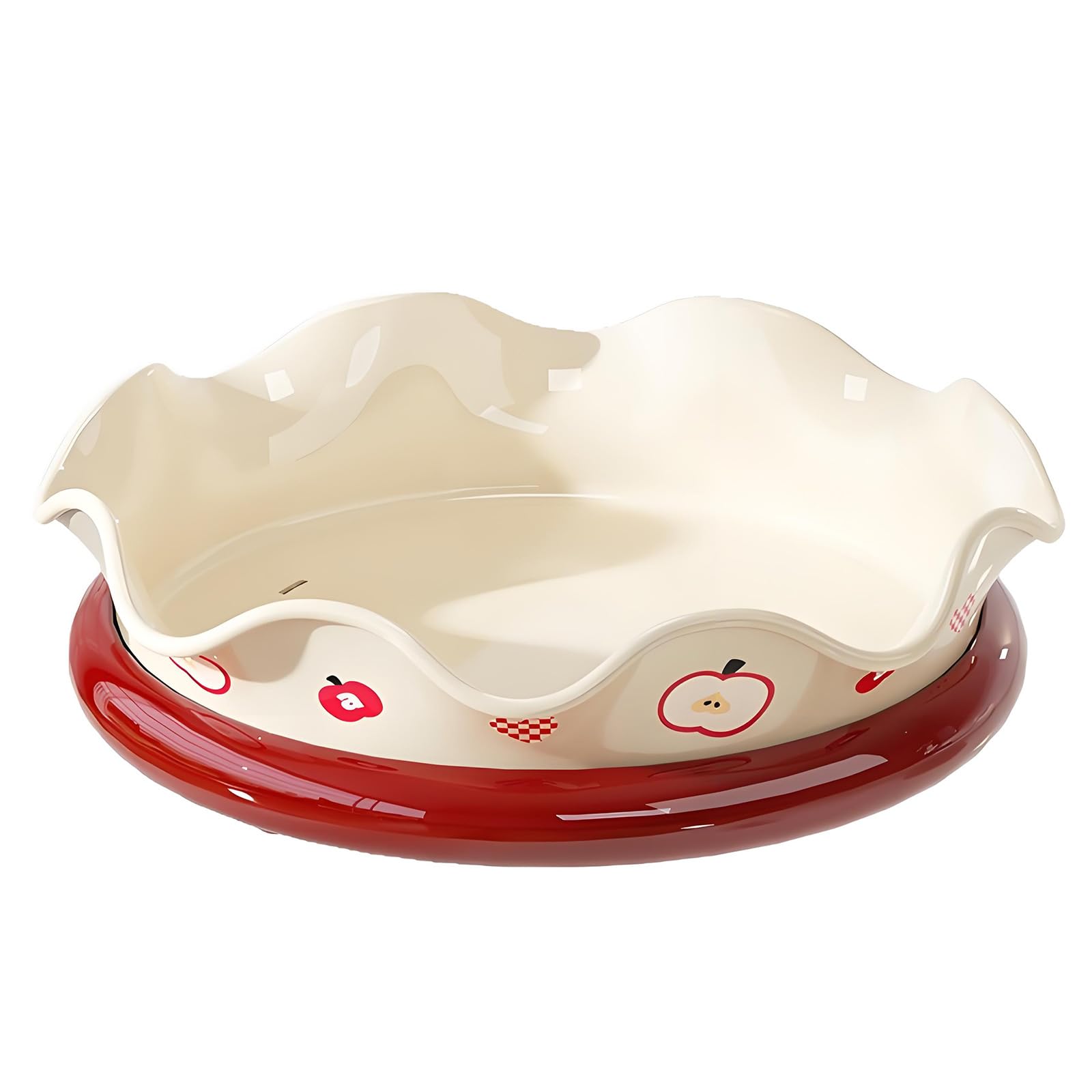 Hredyqw Rotating Fruit Bowl With Drain Function For Efficient Kitchen Storage And Freshing Preservation