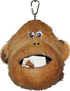 A&E CAGE COMPANY HB46581 Happy Beaks Coco Monkey Assorted Bird Toy, 6 by 6 by 6