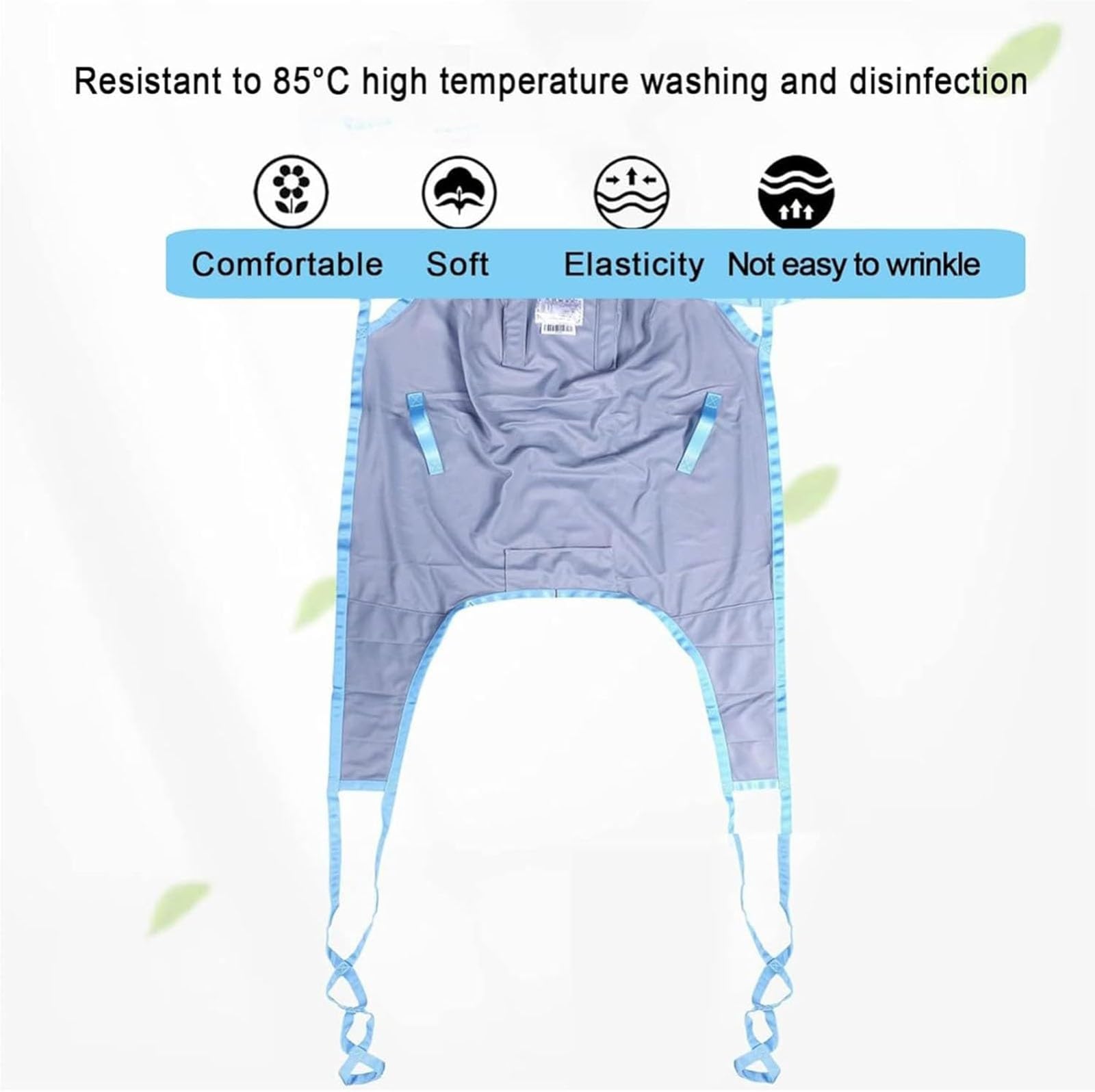 Élingue pour Lève-Patient, harnais de levage patient universel en maille respirante, harnais jambes écartées pour le transfert du lit à la chaise roulante, à la chaise longue, à la chaise de douche ou