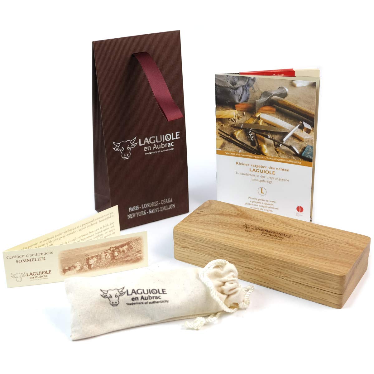 LAGUIOLE en Aubrac professionelles Sommelier Kellnermesser Amboina Wurzelholz