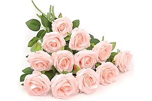 Blush Pink Roses: Lifelike Silk Flowers for Lavish Arrangements