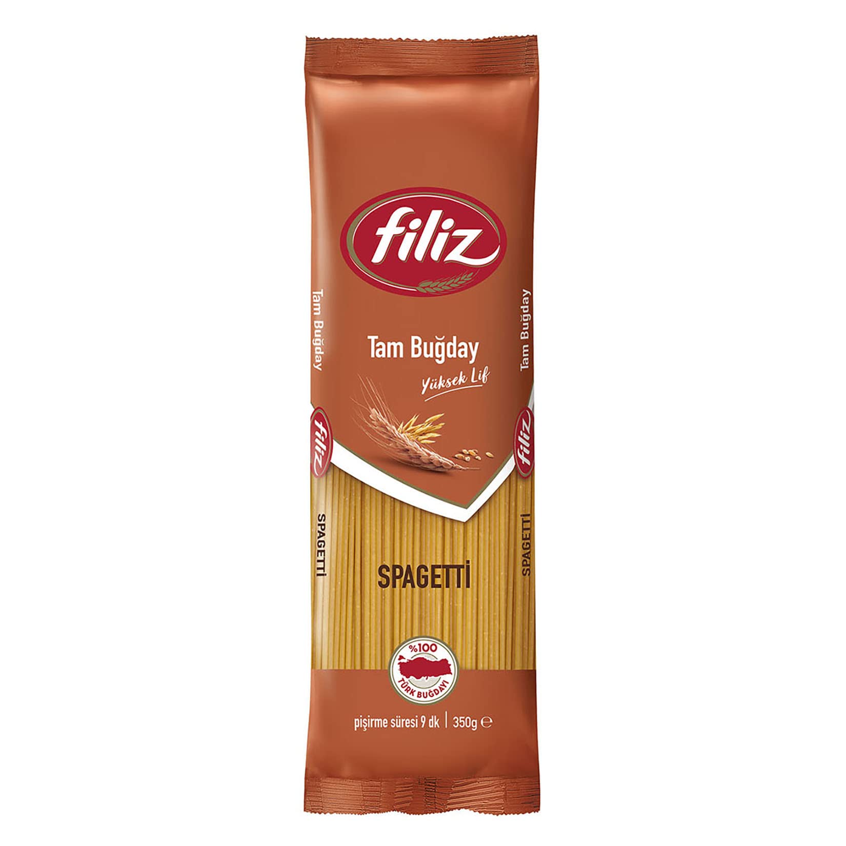 Filiz Tam Buğday Spagetti (Çubuk) Makarna 350 g.