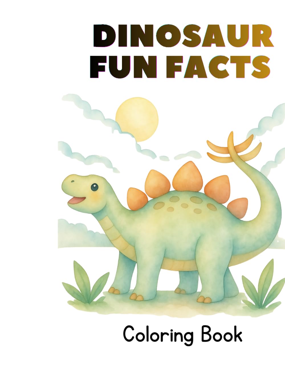 Dinosaur Fun Facts Coloring Book