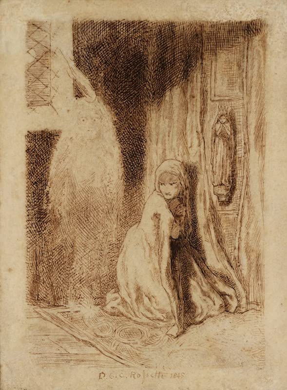 Affiches et gravures Faust Margaret église Dante Gabriel Rossetti