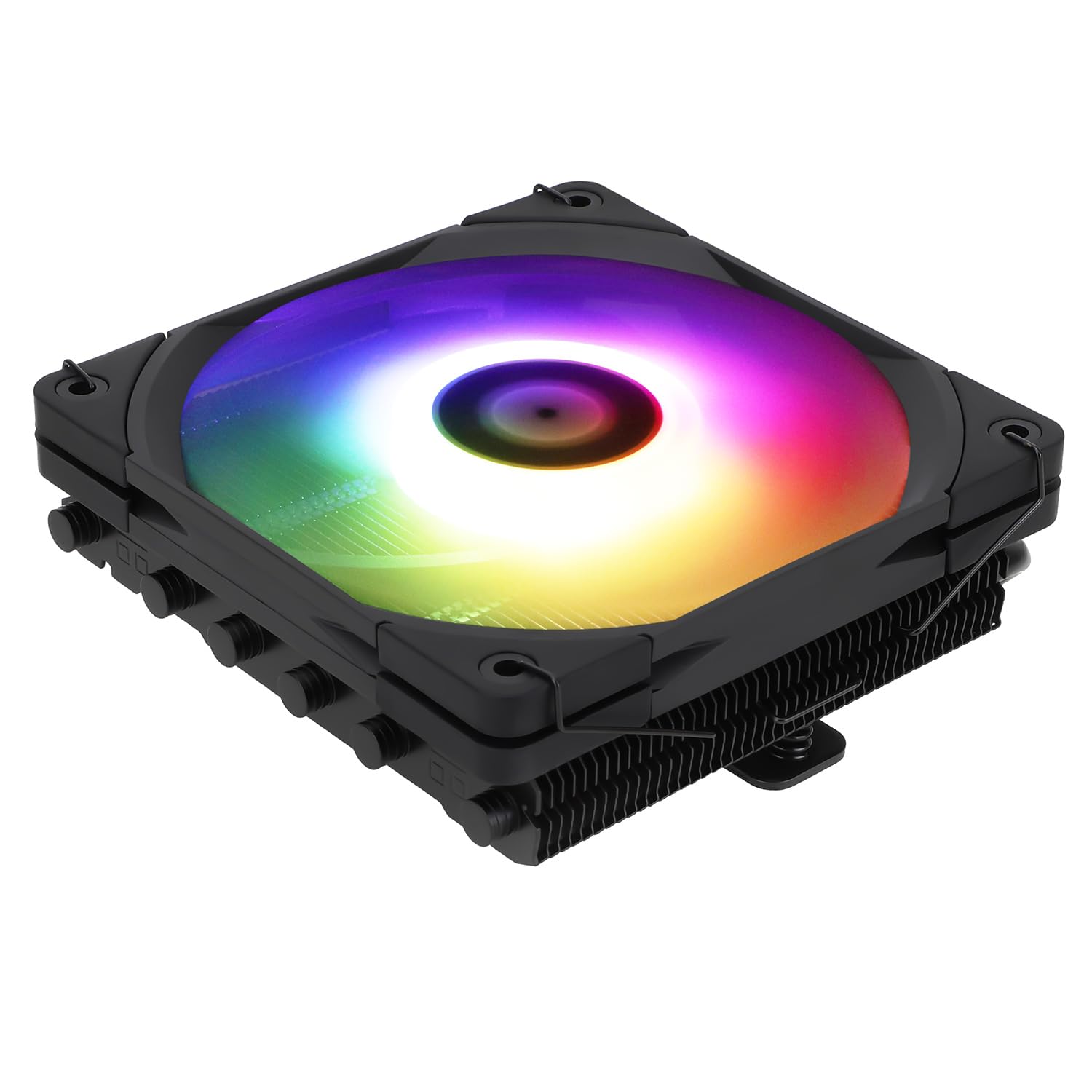 TR-Thermalright AXP120 X67 Black ARGB CPU Cooler 6 Heatpipes, silenziosa ventola 120 mm, 1800 RPM, per AMD AM4/AM5, Intel LGA1851/1700/115x/1200/2011, profilo basso ITX PC Cooler Nero