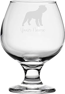 Personalised Schnauzer Engraved Brandy Snifter Glass, Dog Gift for Women, Gift for Men