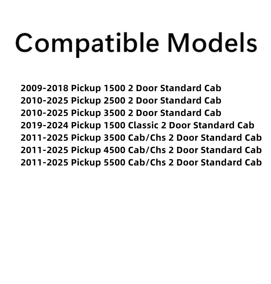 Passenger Side Rear Door Window Glass For Dodge Ram 1500/2500/3500 (2009-2024) - Tinted, Right Side, Crew Cab