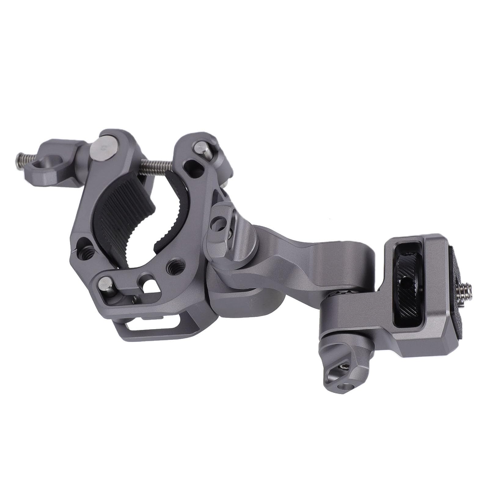 Supporto Morsetto per Action Camera, Adattabile a Manubrio | Lega di alluminio, rotazione di 360 gradi, compatibile con DJI,