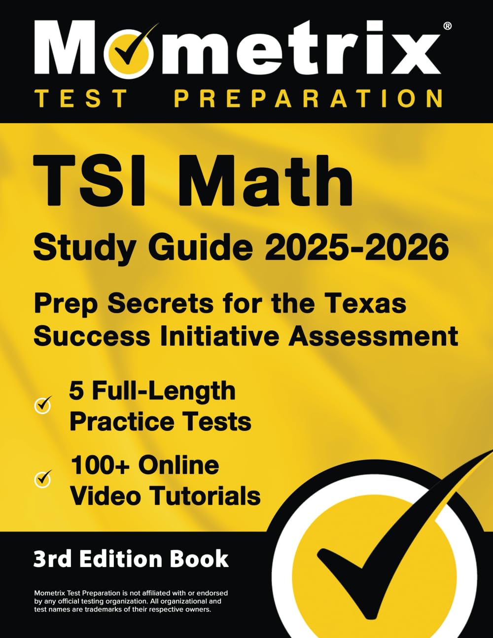 TSI Math Study Guide 2025-2026 - 5 Full-Length Practice