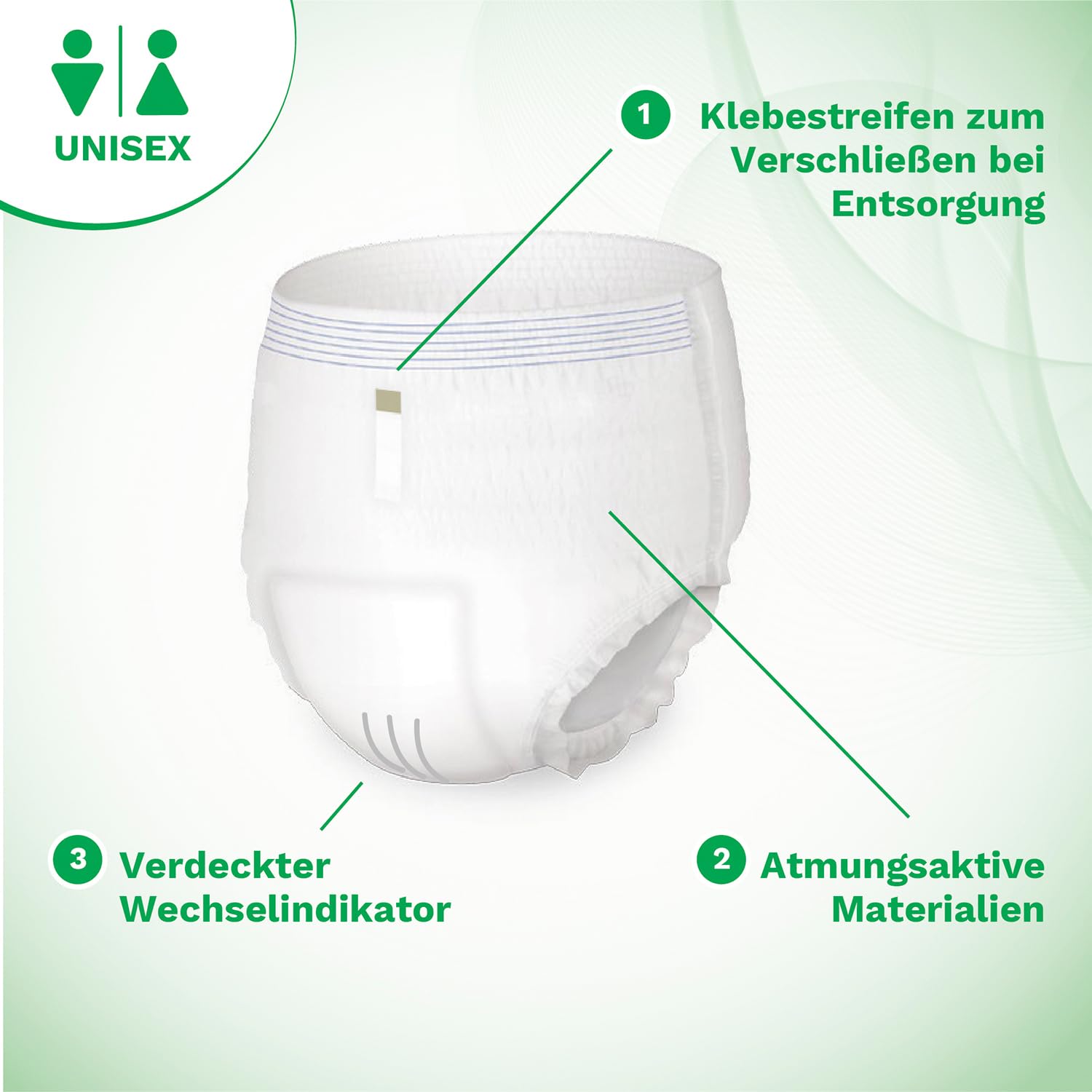 Absorbeo Pants Maxi, elastische Saugslip für schwere Inkontinenz, absoluter Komfort, vollständiger Schutz, Unisex, Größe XL, 4 Packungen mit je 14 Stück (insgesamt 56 Stück)