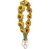 Cute Keychain Wristlet Handmade for Women with Key Ring Macrame Lanyards for Car Keys