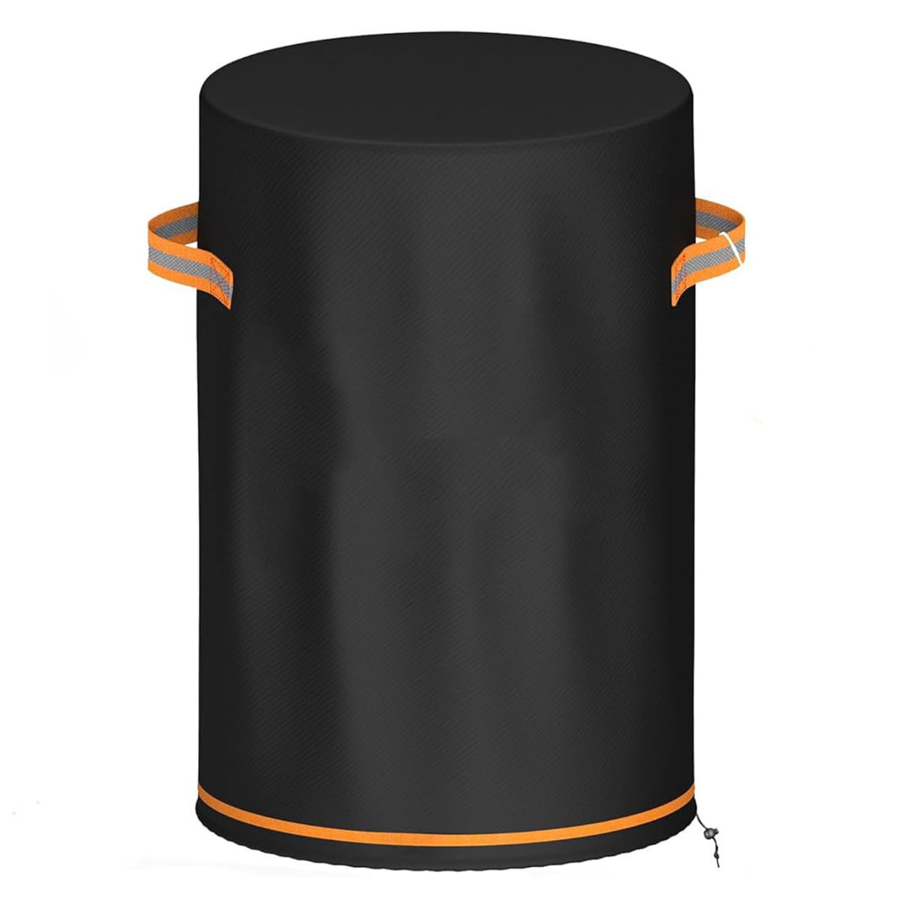 Housse de brasero extérieur ronde en Oxford 600D noir imperméable de 85 cm pour patio