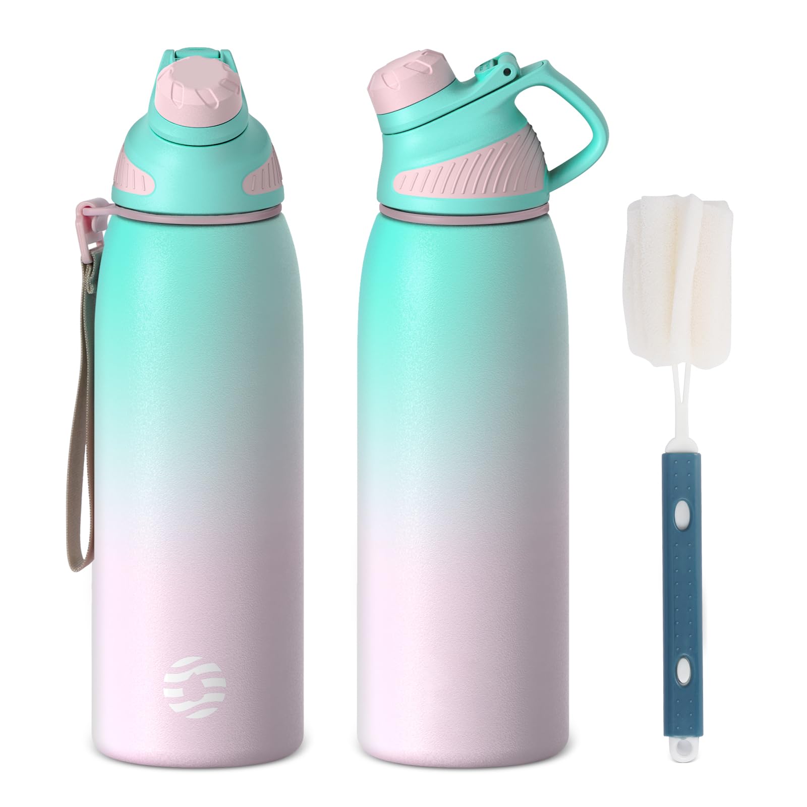 保温・保冷水筒 ピンク・ブルー*8 Amazon | Swanz 磁器製 KOKORO フラスク 680ml ピンク 水筒