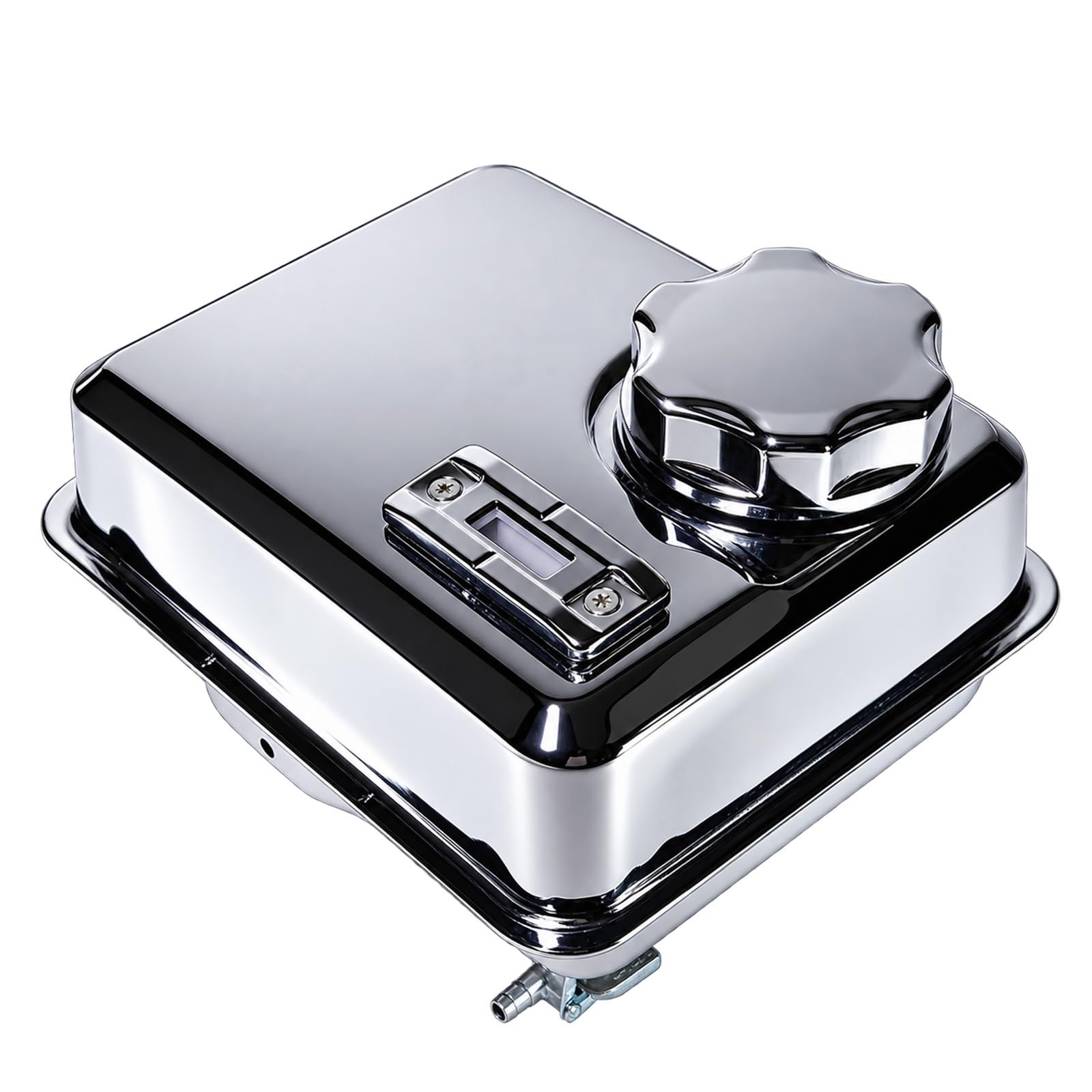 Amazon.com: JMCHstore 4L Chrome Stainless Gas Fuel Tank W/ Fuel