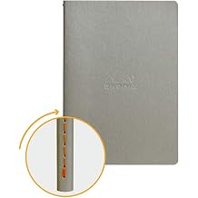 Rhodia Sewn Spine Notebook, A5, Dot - Silver