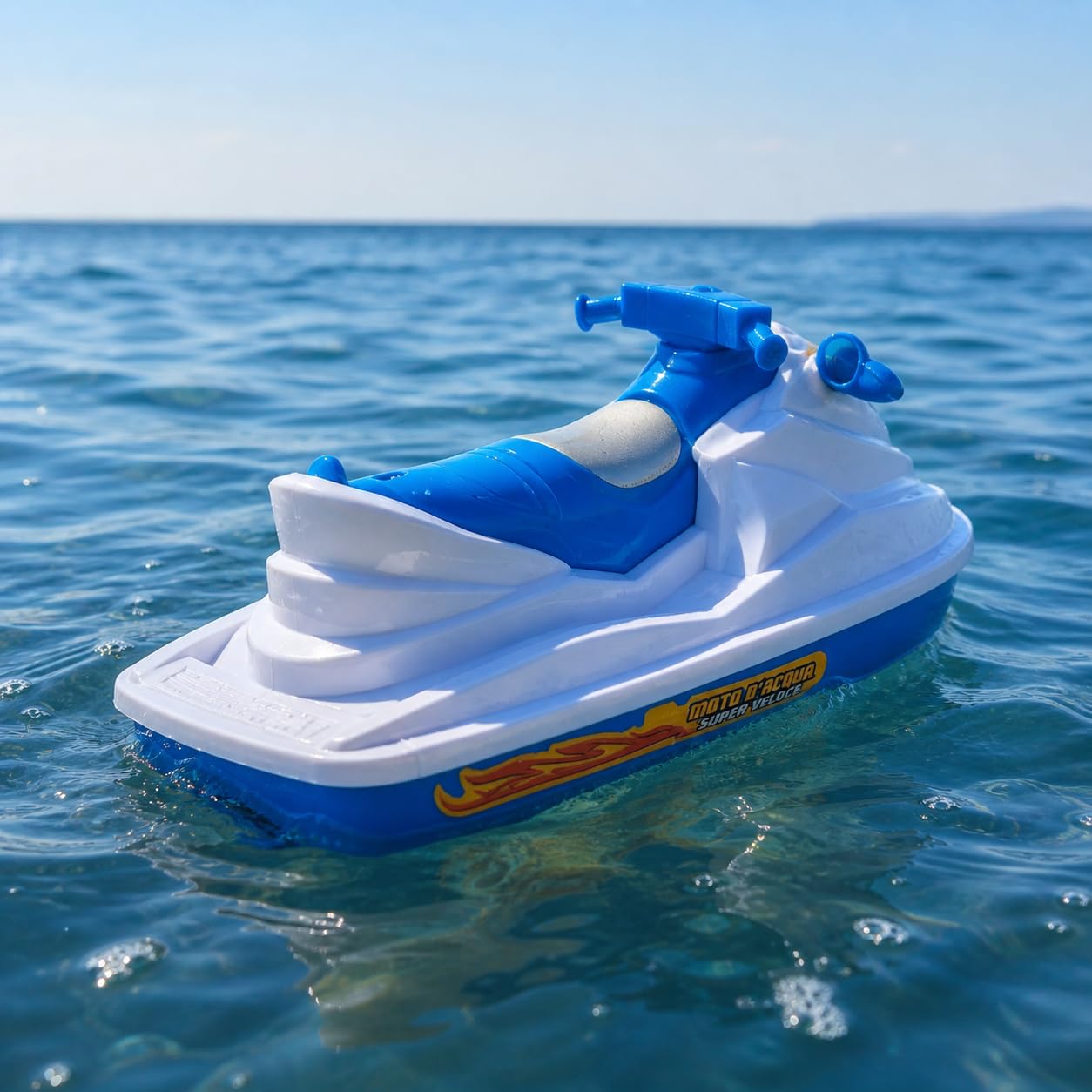 Generico Lancha de juguete a batería, moto de agua, Jet Sky, barco de juguete que funciona con lancha a pilas, súper rápido, 17 cm, juguete para niños, barco a motor eléctrico, juego Sea Race