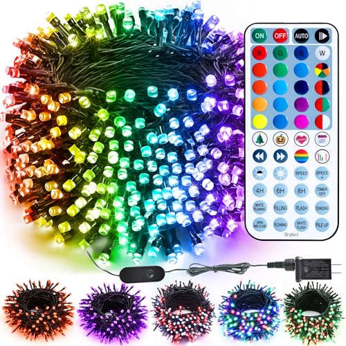 Brizled RGB Christmas Lights, 164ft 500 LED Color Changing String