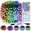 Brizled RGB Christmas Lights, 164ft 500 LED Color Changing String Lights, Dimmable Christmas Tree Light, Indoor Multifunctional Fairy Light with Remote for Outdoor Independence Day Xmas Party Decor