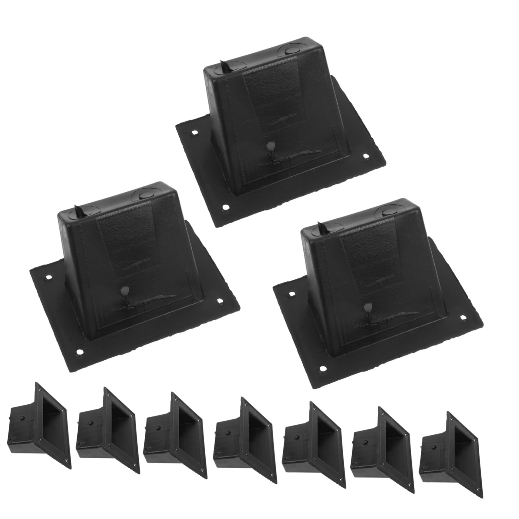 POPETPOP 10pcs Recessed Speaker Cabinet Handles Heavy Duty Pulls for Audio Equipment Stage and Event Use Stylish Design Resistant to Damage