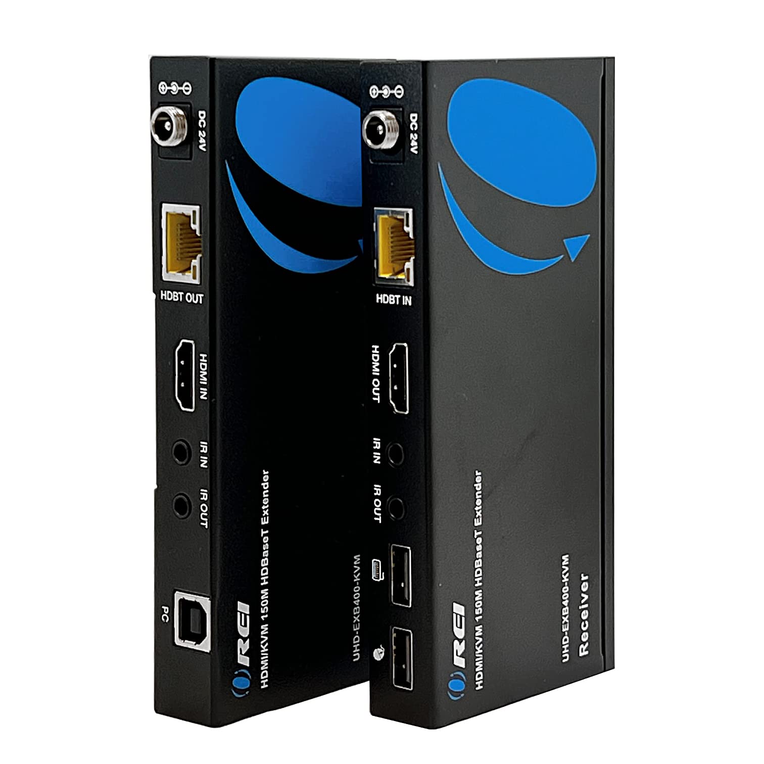 OREI HDMI Extender Over Single CAT5e/CAT6 Cable One to Many 1080p RS-232 With IR Remote - Up to 400 Ft - ProLNK Tecnhology - Power Over Cable