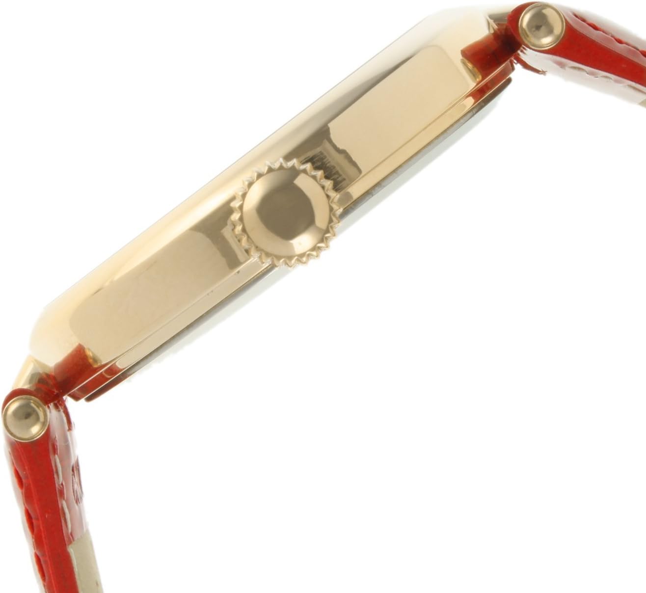 Women's 38mm Watch T-Bar Dress Red Leather Strap - Image 5