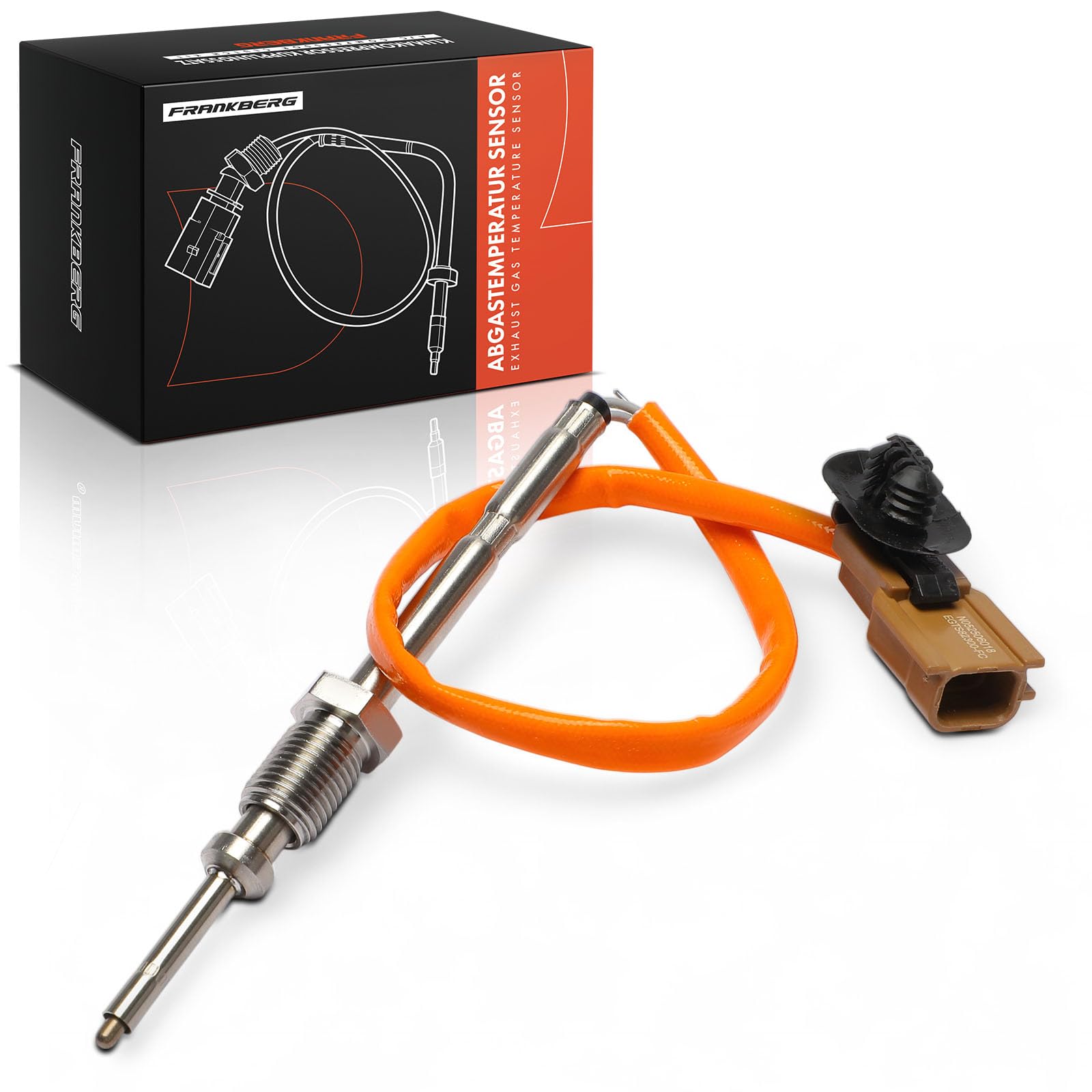 Frankberg Capteur de température des gaz d'échappement, | Compatible avec: M.e.g.a.n.e IV Hatchback B9A/M/N, Trafic III plateau/châssis EC, Grand Scénic III JZ0/1, Talisman LP