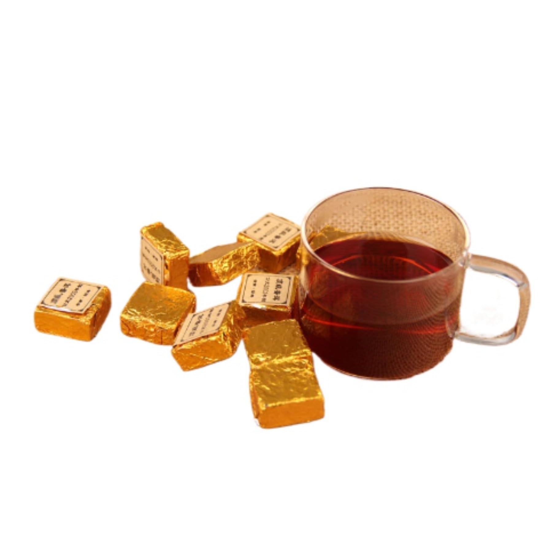 Czarna Herbata Puerh Premium Starzejący Się Zapach, Chińska Mała Cegła Herbaciana Dojrzała Pu'er 250g