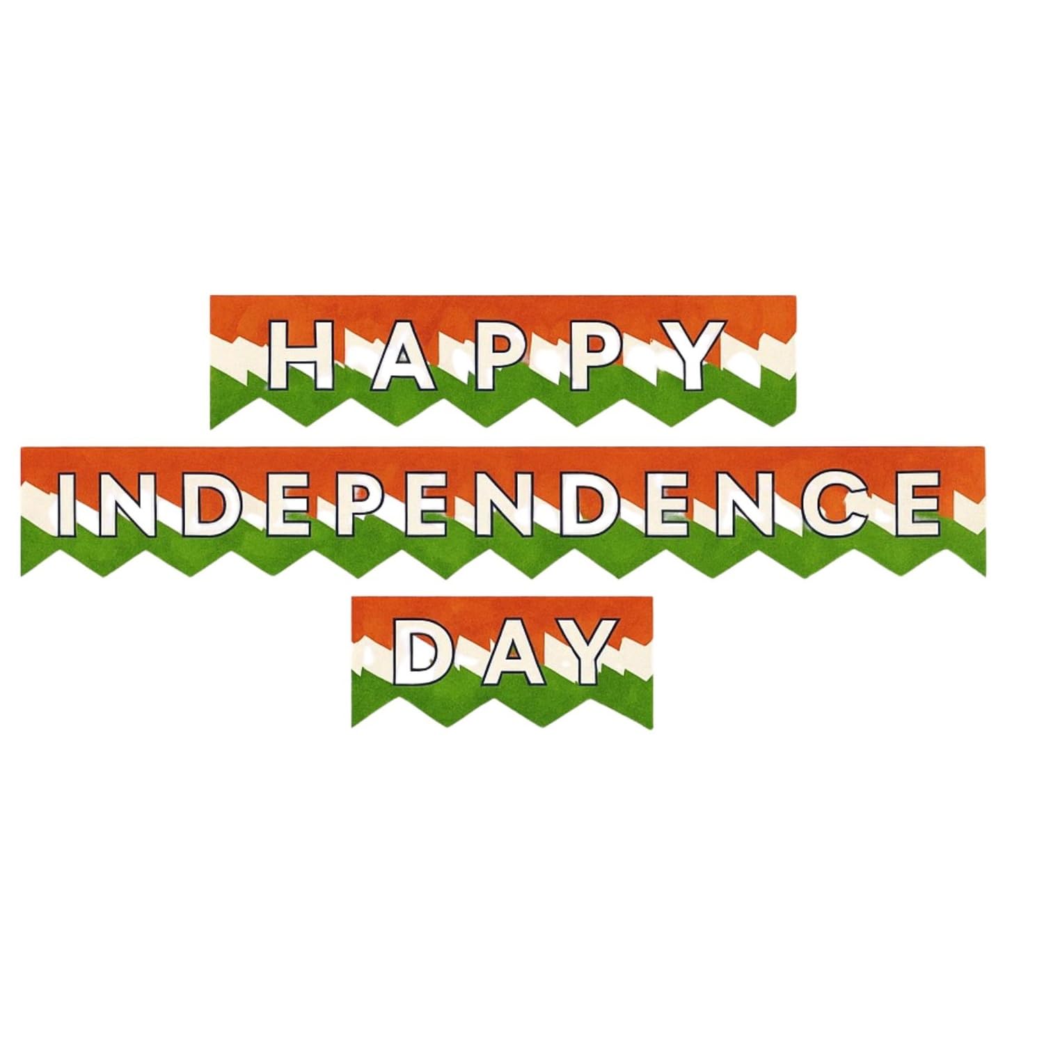 FI - FLICK IN 1 Pcs Independence Day Decoration Items Tricolor Bunting Banner With Ribbon, Republic Day Decorations, Independence Day Decoration Combo (Pack of 1)-image-21