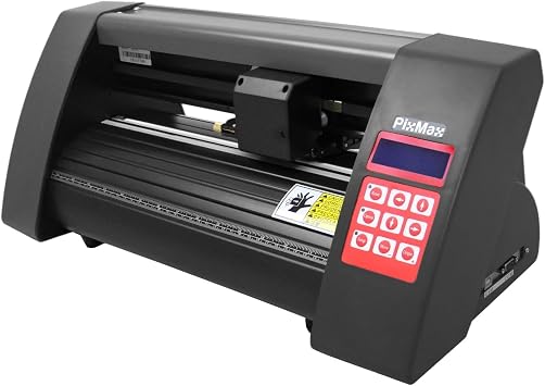 Vinyl Cutter 20 inch Plotter Machine Sign Sticker Decal Printer Cutting Business Tool 800mm/s Speed Optical Eye Laser Guide SignCut Pro Graphic Design Software LED Screen 10.8" Cutting Width