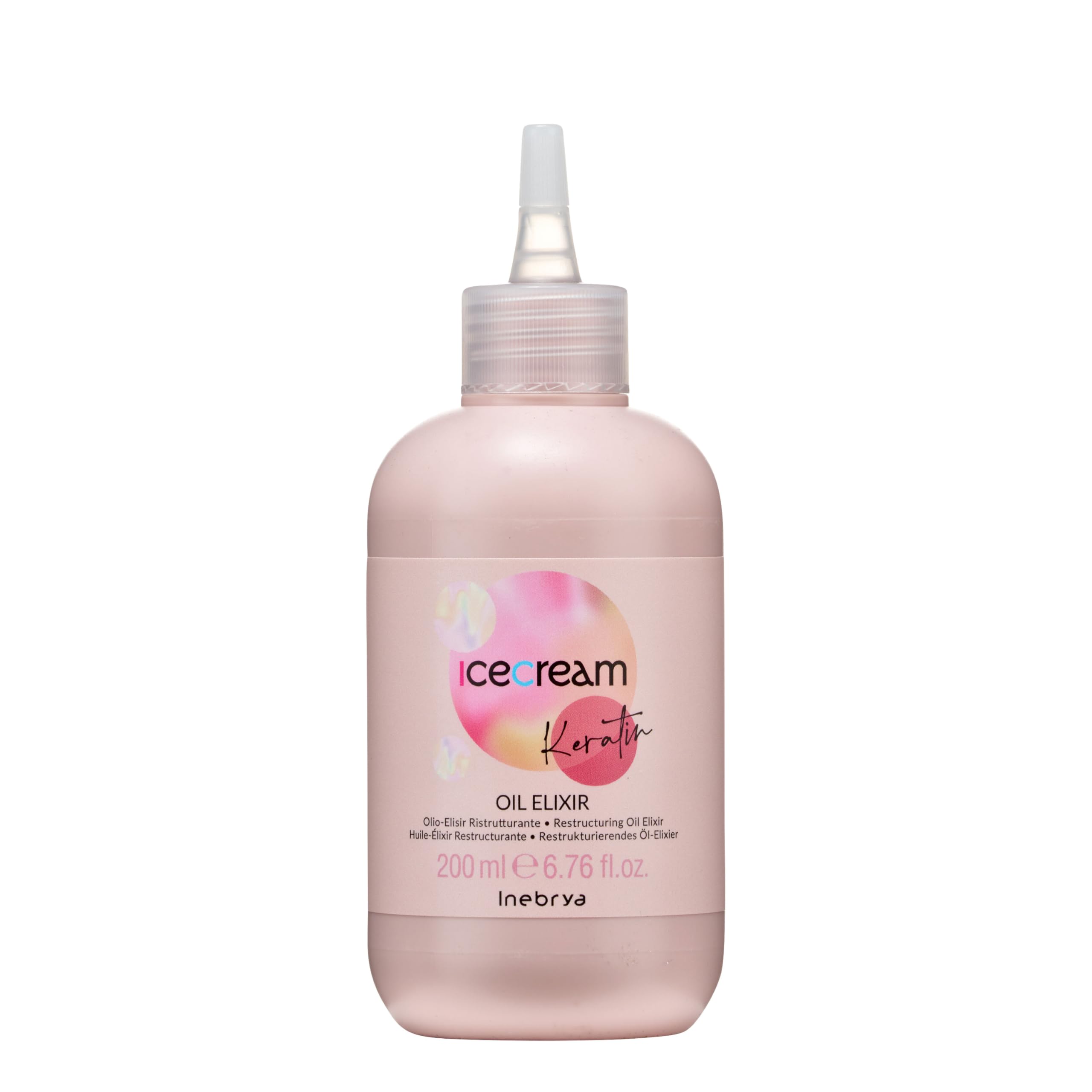 INEBRYA ICE CREAM KERATIN OIL Regenerujący eliksir do włosów z keratyną 200ml
