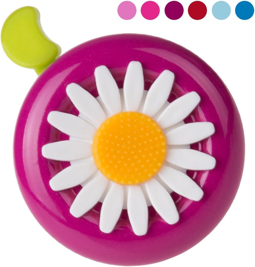 RETAKA Kids Bike Bell, Bicycle Bells for Girls Toddler, Ring Horn Accessory (Purple Green)