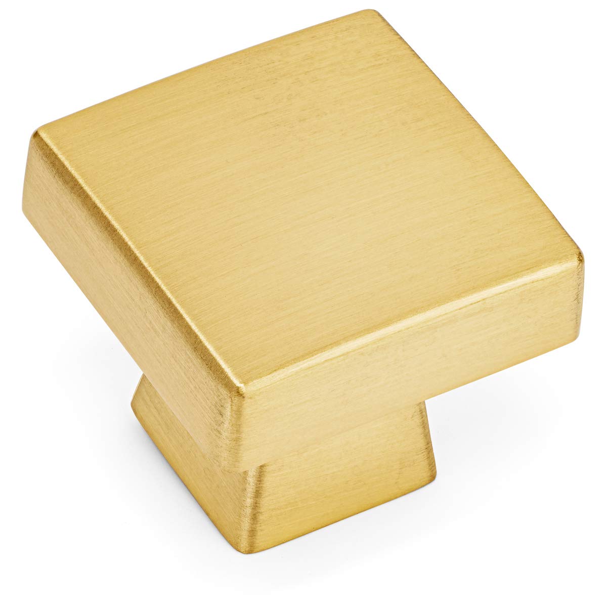 Boutons de placard carrés design Cosmas 5233BB en laiton ergonomique