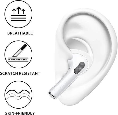 Miniatura 3 de Ganchos para los oídos para AirPods 4 (2024) bolsa de almacenamiento añadida 4 pares de cubiertas antideslizantes para las orejas, accesorios de