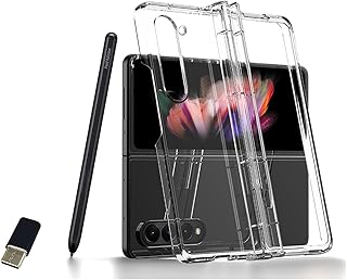 3pcs/Set Z Fold 5 S Pen Fold Edition with Case Compatible with Samsung Galaxy Z Fold5 S Pen with Case S Pen Fold Edition for Galaxy Z Fold5 5G S Pen Stylus Pen Free Case Clear + Type-C Convertor