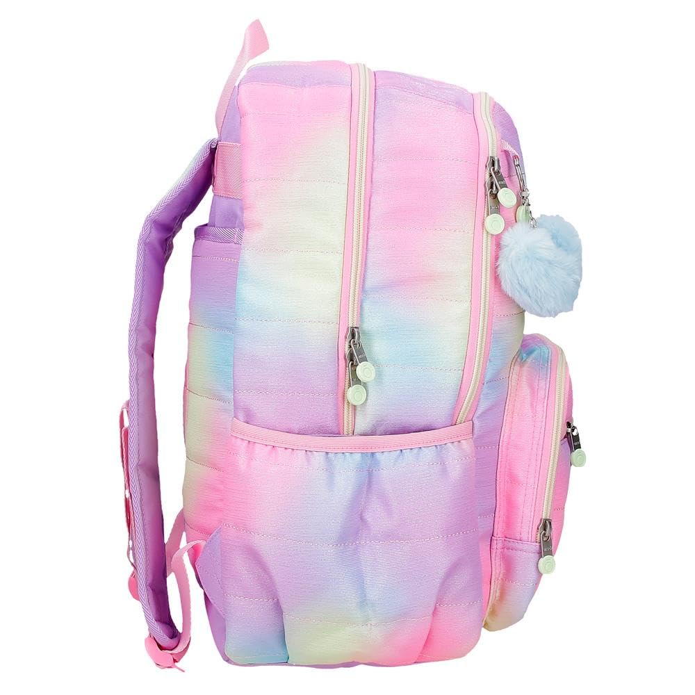 Enso Free Spirit Mochila escolar mochila infantil fabricada en Poliéster, Tirantes anchos y ajustables que se adaptan, bolsillo frontal.